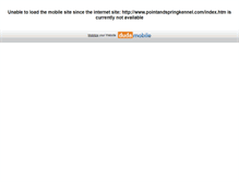 Tablet Screenshot of pointandspringkennel.com